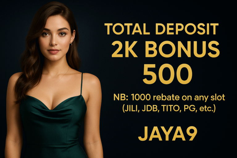 Play slot and get ৳500 bonus – only on JAYA9!
